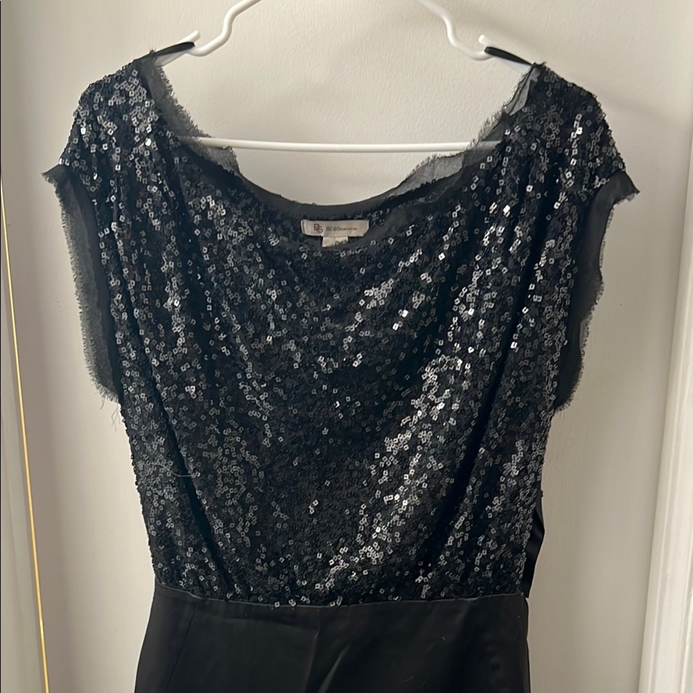 Bcbgeneration Black Sequin Bodycon Mini Dress - image 3